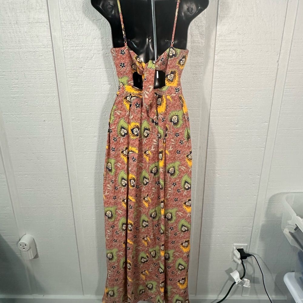 Chelsea 28 Mauve Floral Spaghetti Strap Dress Size XS NWOT - Picture 7 of 14